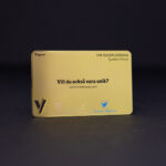 Metallkort 24k Guldplätering