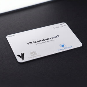 visitkort, vip- och medlemskort i metall vitt