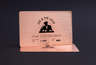 medlemskort i metall premium