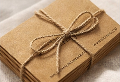 visitkort premiumpapper kvistpapper