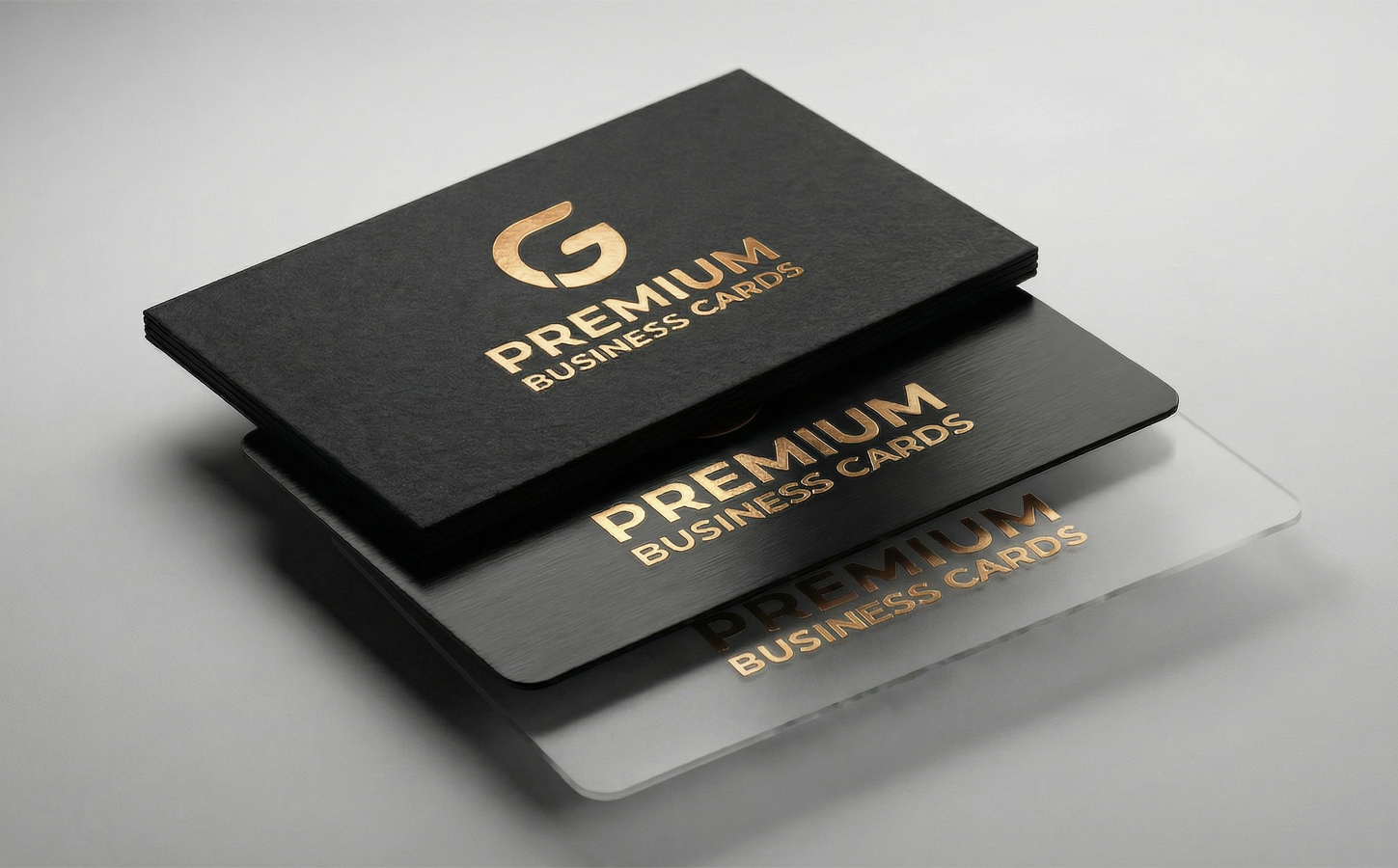premium visitkort finns i olika material