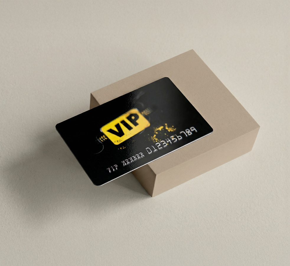 VIPkort med individuella nummer