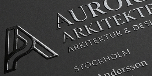 UV-lack på exklusiva visitkort